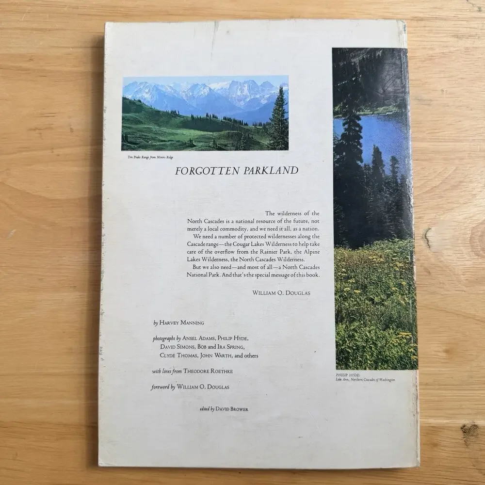 The Wild Cascades Forgotten Parkland Book Club Ansel Adams Sierra Club Vtg 1965